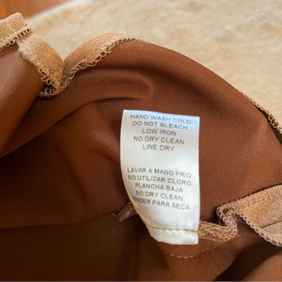 Papaya NEW Brown Faux Suede Underwire Bra Shapewear Dress Size Large - Picture 10 of 10